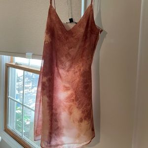 Tie sleeve Tie-dye dress